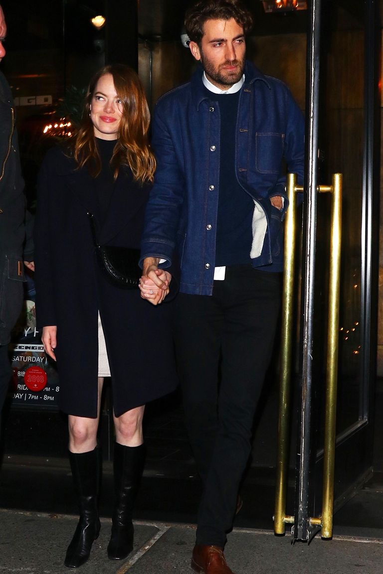 Emma Stone Wore Her New Engagement Ring Out in NYC | Who What Wear