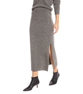 Something Navy + Sweater Midi Skirt