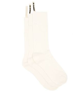 Jil Sander + Pack of Three Ribbed Organic-Cotton Socks