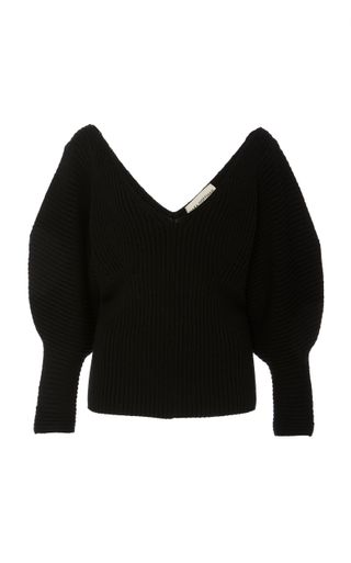 Mara Hoffman + Olla Open-Neck Modal Sweater