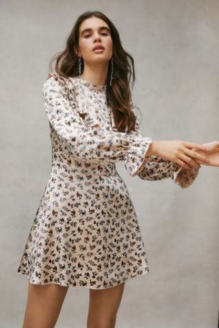 Laura Ashley + UO Exclusive Candy Long Sleeve Mini Dress