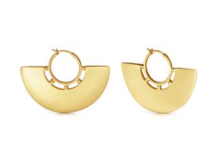 Missoma + Lucy Williams Gold Gilded Fan Earrings