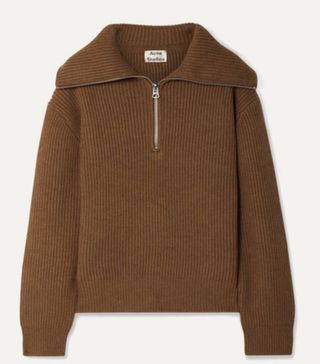 Acne Studios + Kelanie Ribbed Wool-Blend Sweater