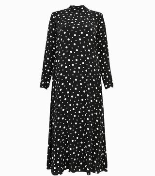 Marks & Spencer + Polka Dot Relaxed Midi Dress