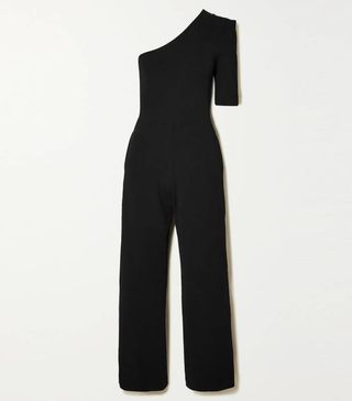 Stella McCartney + One-Sleeve Stretch-Knit Jumpsuit