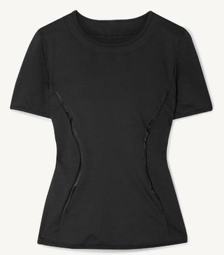 Adidas by Stella McCartney + Essentials Mesh-Paneled Climalite T-Shirt