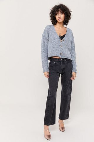 UO + Ozzy Boxy Button-Front Cardigan