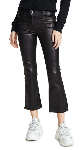 J Brand + Selena Mid Rise Crop Bootcut Jeans