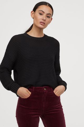 H&M + Textured-Knit Sweater