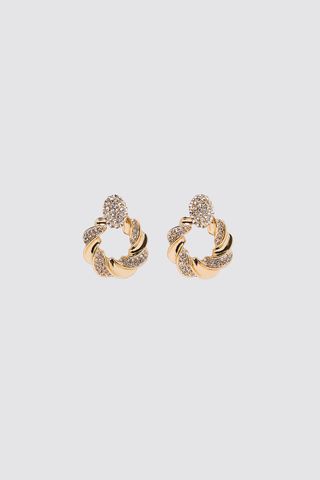 Zara + Circular Jewel Earrings