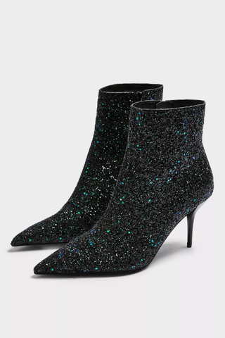 Topshop + Hey Sequin Point Boots