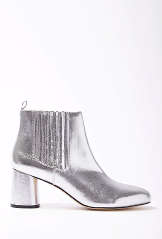 Forever21 + Metallic Faux Leather Booties