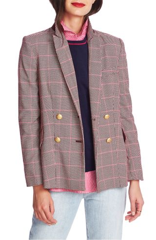 Court & Rowe + Double Breasted Houndstooth Jacket