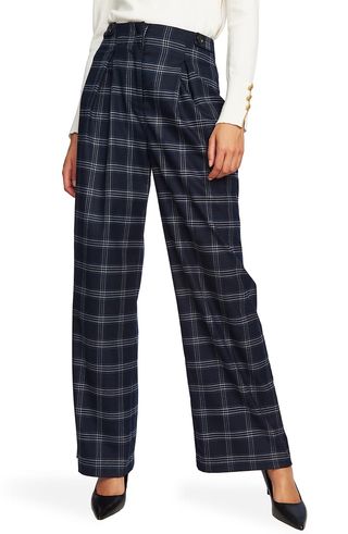 Court & Rowe + Soft Plaid Wide Leg Pants