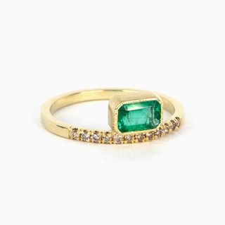Jennie Kwon + Emerald Balance Ring