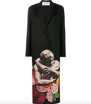 Valentino x Undercover + Lovers Print Single-Breasted Coat