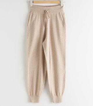 & Other Stories + Cashmere Blend Jogger Trousers