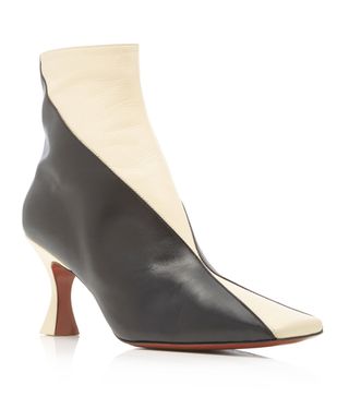 Manu Atelier + Duck Two-Tone Leather Ankle Boots