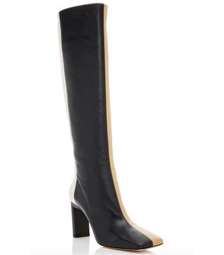 Wandler + Isa Two-Tone Leather Knee Boots