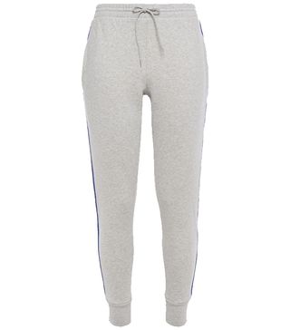 Etre Cecile + Jacquard-Trimmed Mélange Cotton-Fleece Track Pants