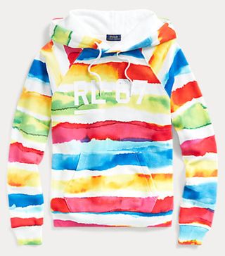 Ralph Lauren + Striped Fleece Hoodie