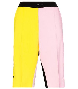 Brogger + Gurli Colour Block Wool Shorts