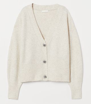 H&M + Cardigan with Sparkly Buttons