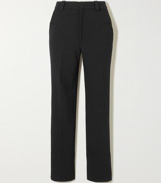 Roland Mouret + Lacerta Stretch-Crepe Slim-Leg Trousers