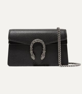 Gucci + Dionysus Mini Textured-Leather Shoulder Bag