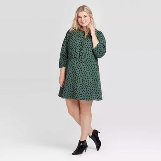 Who What Wear x Target + Boat Neck A Line Mini Dress