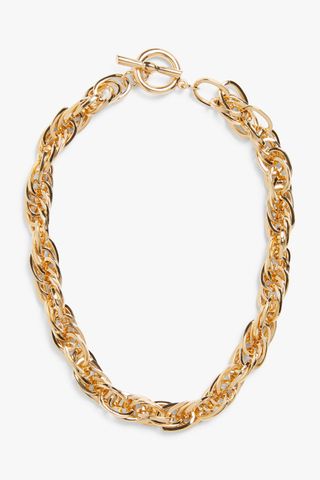 Monki + Chunky Twist Chain Necklace