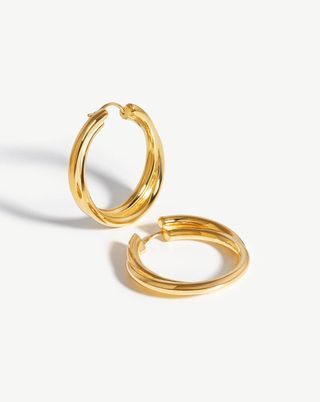 Missoma + Lucy Williams Entwine Hoop Earrings