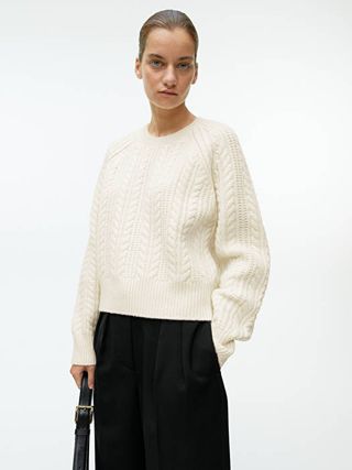 Arket + Cable-Knit Wool Jumper