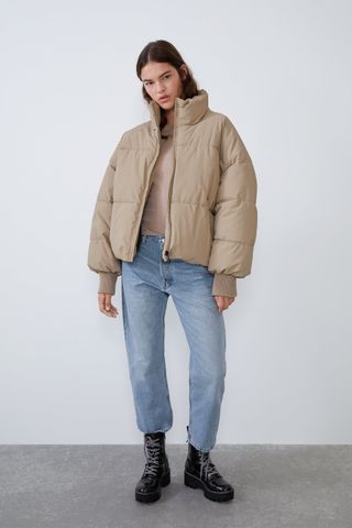 Zara + Oversized Puffer Coat