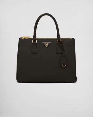 Prada + Galleria Large Patent-Leather Handbag