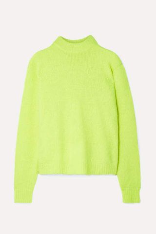 Tibi + Cozette Neon Alpaca-blend Sweater