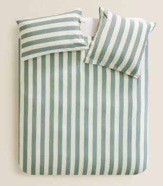Zara + Double Dyed Thread Striped Duvet Cover