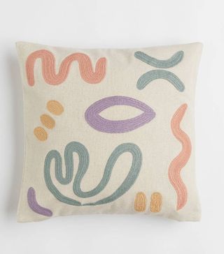 H&M + Embroidered Cushion Cover
