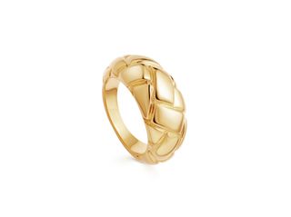 Missoma + Lucy Williams Gold Waffle Ring