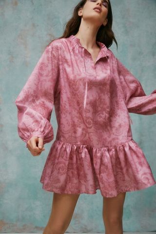 Laura Ashley + x Urban Outfitters Anna Tie-Neck Dress