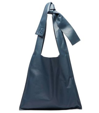Loewe + Bow Oversized Nappa-Leather Tote Bag
