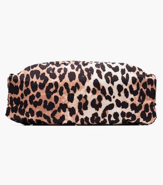 Ganni + Brown Leopard Print Belt Bag