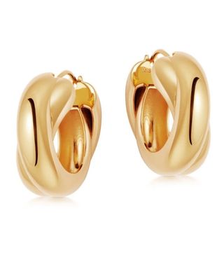 Lucy Williams x Missoma + Gold Chunky Entwine Hoops