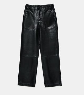 Zara + Leather Trousers