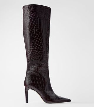 Zara + Animal Heel Boots