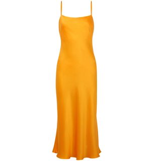 Bec & Bridge + Orange Bias-Cut Dress
