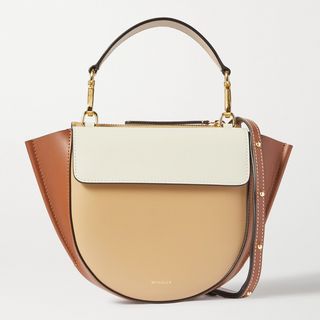 Wandler + Hortensia Mini Colour-Block Leather Shoulder Bag