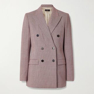 Theory + Houndstooth Woven Blazer