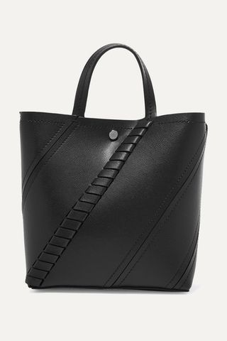 Proenza Schouler + Hex Paneled Textured-Leather Tote