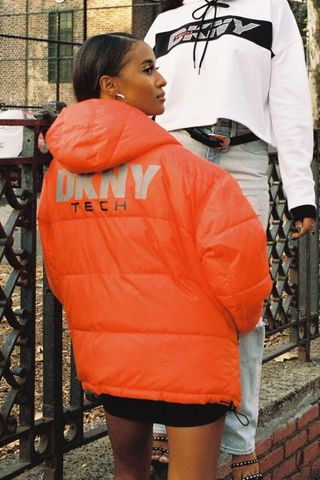 DKNY Tech + UO Exclusive Reversible Puffer Coat